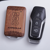 匙刻郎适用于福特蒙迪欧锐界钥匙改装实木外壳非钥匙套钥匙扣包