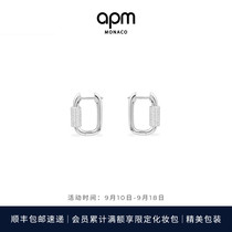 APM Monaco方形耳环女生设计感耳钉女简约设计感耳饰品生日礼物