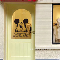 迪士尼米奇米老鼠儿童卡通墙贴纸 卧室客厅墙面装饰防撞玻璃贴画