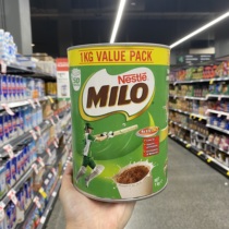澳洲代购罐装milo美禄巧克力粉热可可饮品冬季暖心饮料1kg