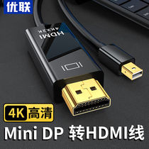 优联minidp转hdmi线连接显示器4K雷电2迷你dp转hdmi转接线笔记本
