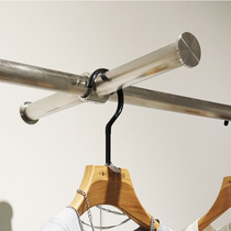 专用服装挂件配件可移动不锈钢挂钩活动衣服展示架点挂女装店陈列