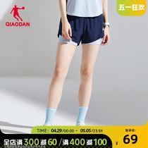中国乔丹运动短裤女2024夏季新款速干防走光女士裤子跑步裤健身裤