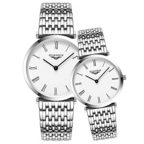 瑞士新款手表简约钢带情侣手表男女士时尚超薄石英表品牌防水