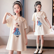 小学生连衣裙夏季女童运动polo裙韩版女孩夏装洋气女大童公主裙子
