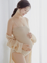 孕妇拍照服装新款影楼孕妇装包身显瘦妈咪写真私房艺术摄影孕妇照