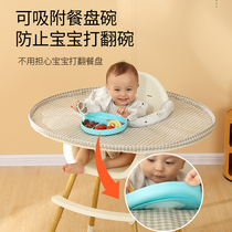宝宝自主进食吃饭神器防脏垫儿童餐椅围罩防水喂食围兜托盘二合一
