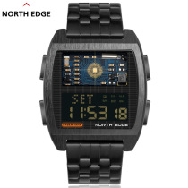 闹钟计时器防水电子表倒计时夜光手表智能手表多功能C新款方形