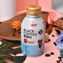 悠诗诗UCC黑咖啡275mlx12瓶 含乳酸菌咖啡饮料无糖0脂 日本进口