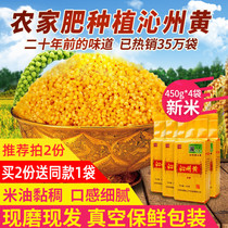 山西沁州黄小米五谷杂粮食用小米粥小黄米新米450gx4袋特产小米脂