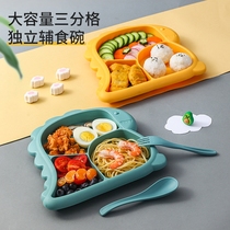 儿童餐盘宝宝吃饭餐具分格餐盘勺子叉子碗具套装儿童筷子训练筷