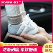 婴儿鞋子6-12个月秋冬季棉鞋9男女宝宝鞋0-1岁学步软底鞋不掉初生