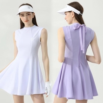 高尔夫连衣裙女士夏季春秋透气套装韩版修身显瘦GOLF运动网球服装