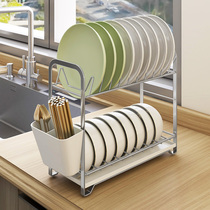 碗碟收纳架厨房置物架放碗架沥水架沥碗架子碗碟架碗盘碗筷收纳盒