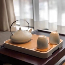 亚朵酒店茶具青瓷整套功夫茶具日式茶杯办公室小茶盘现代会客茶具