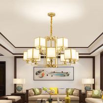 新中式吊灯金色奢华设计别墅客厅卧室酒店餐厅国风意境布艺水晶灯