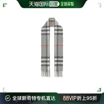 【99新未使用】香港直邮潮奢 Burberry 巴宝莉 男童格纹羊绒围巾
