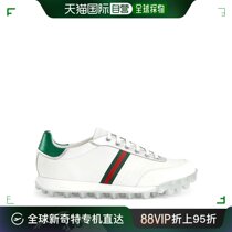 【99新未使用】香港直邮GUCCI 古驰 白色搭配红绿色男士休闲鞋 47