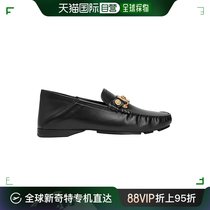 香港直邮Versace范思哲男士乐福鞋黑色狮子装饰柔软舒适休闲简约