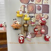 H-store 可爱日系zakka猫咪小熊冰箱贴磁贴入户门磁性磁吸装饰