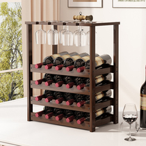 红酒架酒柜家用葡萄酒架摆件置物架多层酒格桌面放酒简易展示架