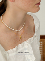 G/S珍珠少女 法式气质天然小珍珠项链女ins时髦叠戴锁骨链chocker