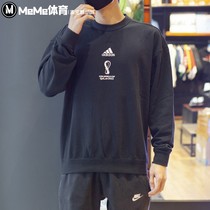 阿迪达斯男装2022冬季新款足球训练运动保暖卫衣休闲套头衫HD6391