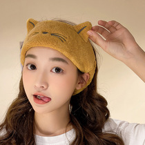 新款日系可爱洗脸束发带韩版卡通化妆发带网红头箍发卡猫耳朵头饰