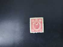 韩国1900年太极图梅花邮票1新(轻贴下边残)