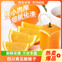 四川青见酸橙子果冻酸橙3斤装当季新鲜水果农场直发