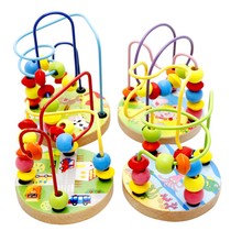 木丸子绕珠串珠积木男女孩宝宝早教益智力幼儿童玩具1-2岁-3周岁