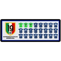 国际米兰2021赛季夺冠阵容球衣款超大鼠标垫送足球球迷生日礼物