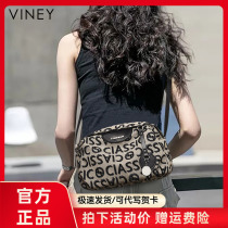 Viney包包2024新款女包斜挎包腋下包2023女士小包爆款胸包帆布包