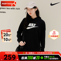 Nike耐克卫衣外套女春季新款女士套头衫黑色休闲运动服长袖BV4127