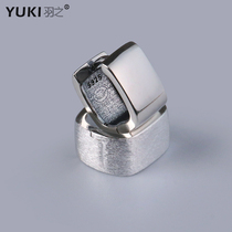 YUKI男士925纯银耳环简约冷淡风韩版气质耳饰品男女生银耳扣耳钉