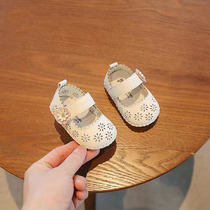 夏季1一岁女宝宝凉鞋软底6-12月婴儿鞋子春秋款婴幼儿公主包头鞋8