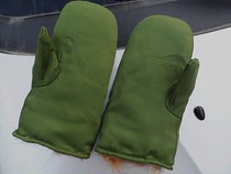 老式棉闷子手套男女军绿户外冬季加厚保暖涤卡布手套劳保连指手套