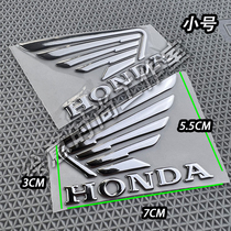 适用本田HONDA摩托车3D软胶贴纸翅膀贴花CBF/CB/CBR400f改装拉花