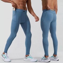 专业跑步压缩裤男可放手机高弹速干紧身裤马拉松运动健身训练长裤