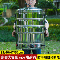 电蒸锅多功能家用大容量三层电蒸笼商用馒头蒸锅蒸菜神器自动断电