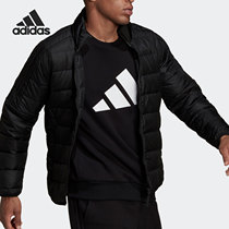 Adidas/阿迪达斯官方正品男子轻薄立领户外运动鸭绒羽绒服 H15959