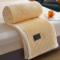 加厚毛毯被套多功能毛毯午睡毛巾被可机洗不掉色一毯多用四季通用