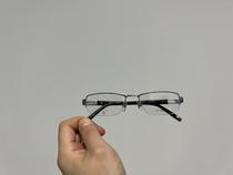 DP0037U 专业光学半框纯钛眼镜架 钛金属近视镜 商务斯文款弹簧腿