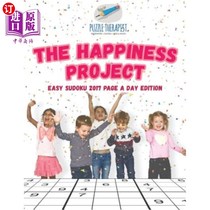 海外直订The Happ1ness Project Easy Sudoku 2017 Page a Day Edition 幸福计划简单数独2017每日一页版