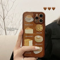 网红甜品1513promax苹果iphone12手机壳xs/x透明8p个性11棕色14