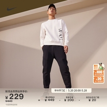 Nike耐克官方男加绒上衣圆领卫衣针织印花休闲运动柔软舒适DX0782