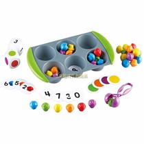 迷你小蛋糕数学组学习数量对应和简易加法认识颜色数量益智玩具