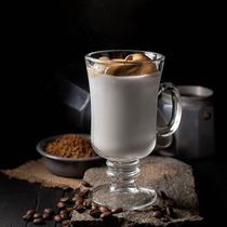 爱尔兰拿铁杯加厚耐热玻璃水杯美式冰咖啡杯家用奶茶甜品冷饮杯子
