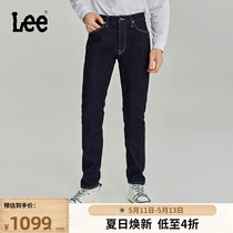 Lee商场同款101+多版型中腰经典五袋款日常男士牛仔长裤休闲潮流