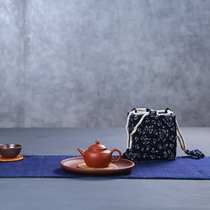 手工布艺老棉布杯袋壶袋茶具收纳旅行布袋茶壶茶杯紫砂壶保护袋子